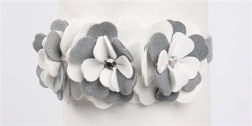 Susan Lanci Special Occasion Collar - Platinum or Puppy Pink - Posh Puppy Boutique