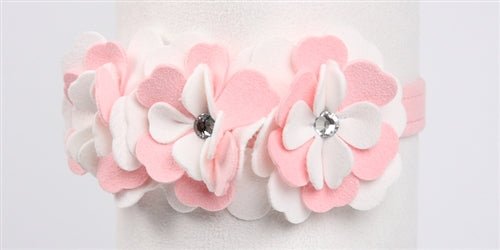 Susan Lanci Special Occasion Collar - Platinum or Puppy Pink - Posh Puppy Boutique