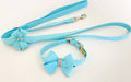 Susan Lanci Tiffi Blue AB Crystal Nouveau Bow Collar