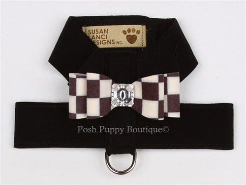 Susan Lanci Tinkie Harnesses- Windsor Check Collection -Big Bow Style in Many Colors - Posh Puppy Boutique