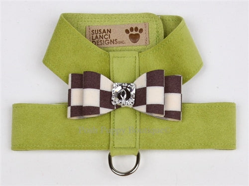 Susan Lanci Tinkie Harnesses- Windsor Check Collection -Big Bow Style in Many Colors - Posh Puppy Boutique