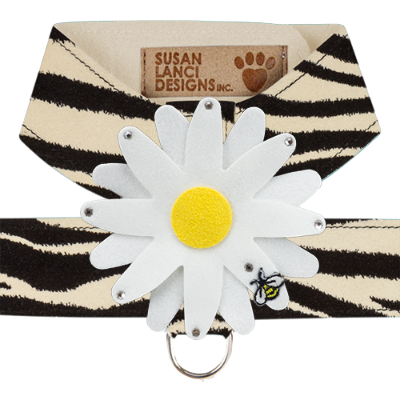 Susan Lanci Tinkie Large Daisy Tinkie Ultrasuede Harness Jungle Print Collection