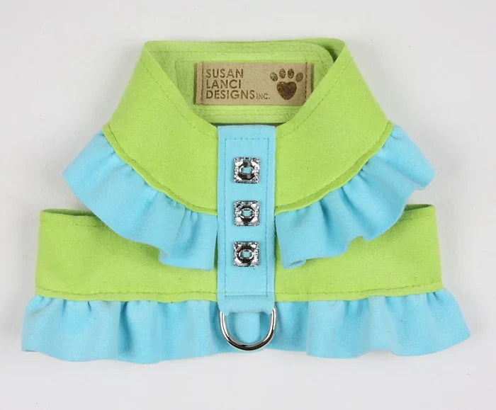 Susan Lanci Two Tone Pinafore Collection Tinkie Harness - Posh Puppy Boutique
