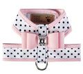 Susan Lanci Two Tone Polka Dot Big Bow Tinkie Harness - Posh Puppy Boutique