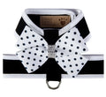 Susan Lanci Two Tone Polka Dot Nouveau Bow Tinkie Harness - Posh Puppy Boutique
