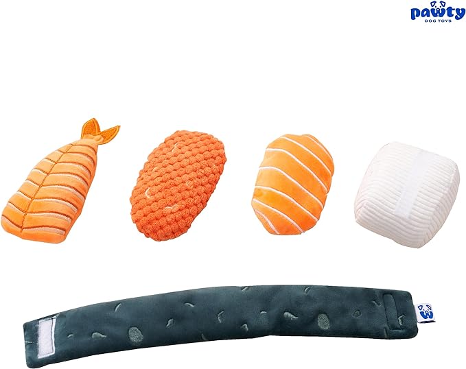 Sushi Set Plush Dog Toy - Posh Puppy Boutique
