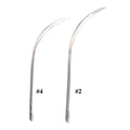 Suture needles-1/2 curved used in funeral service operations, from lynch supply