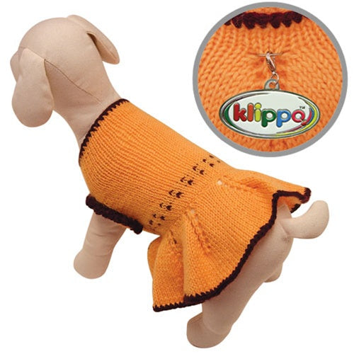 Sweater Dress with Dotted Waist Decoration - Posh Puppy Boutique