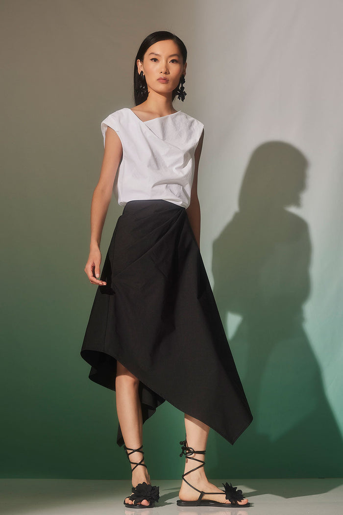 Techno Poplin Origami Tunic