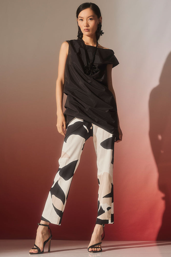 Techno Poplin Origami Tunic