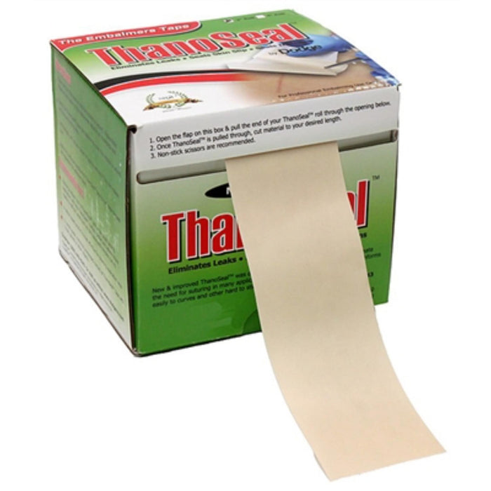 Thanoseal embalmers incision sealing tape used in funeral service operations, from lynch supply