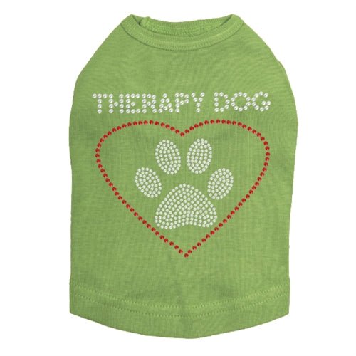 Therapy Dog Rhinestones Tank - Many Colors - Posh Puppy Boutique