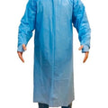 Thumb loop polypropylene isolation gown used in funeral service operations, from lynch supply