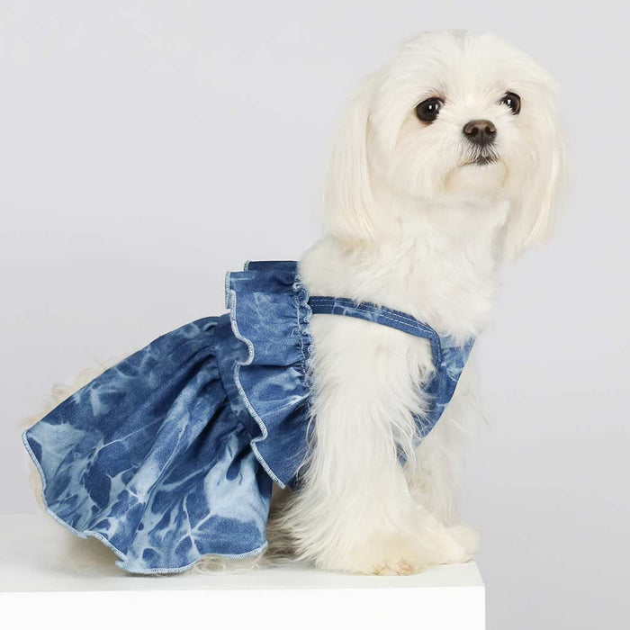 Tie Dye Denim Dress - Posh Puppy Boutique