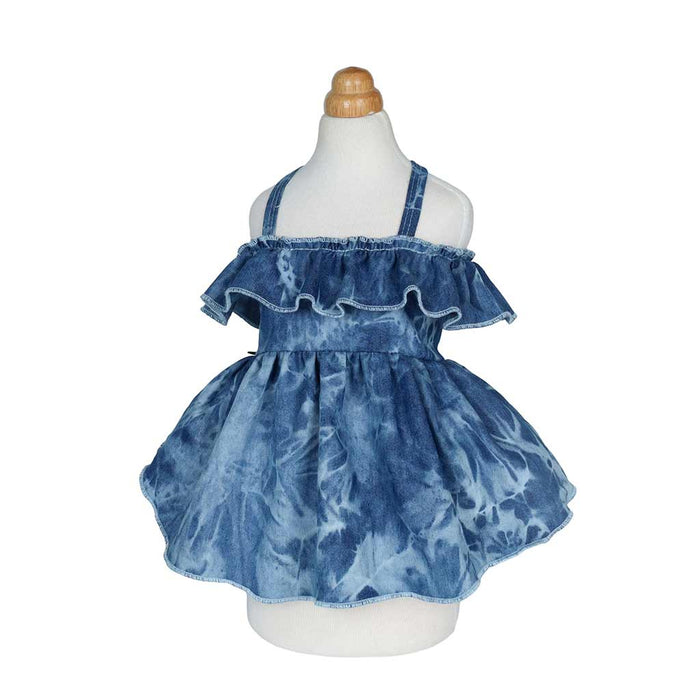 Tie Dye Denim Dress - Posh Puppy Boutique