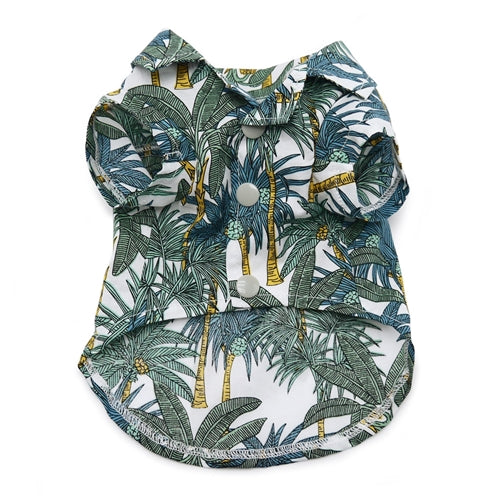 Tropical Leaf Shirt - Posh Puppy Boutique