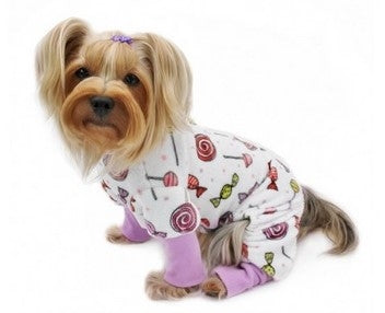 Ultra Soft Minky Sweet Candies Pajamas & Matching Blanket - Posh Puppy Boutique
