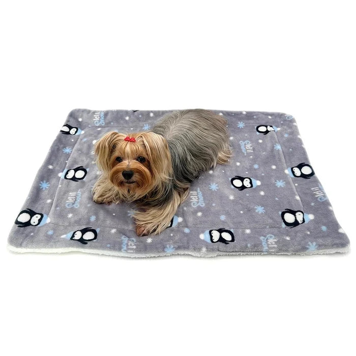 Ultra Thick Plush Penguins Blanket - Posh Puppy Boutique