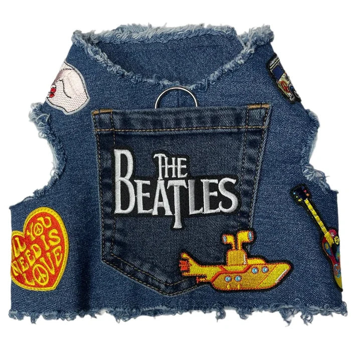 Upcycled Denim Rocker Harness- Fab Four