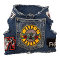 Upcycled Denim Rocker Harness - G & ROSES - Posh Puppy Boutique