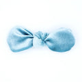 Velvet Hair Bow - Calm - Posh Puppy Boutique