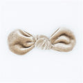 Velvet Hair Bow - Crème Brulee - Posh Puppy Boutique