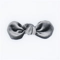 Velvet Hair Bow - Graphite - Posh Puppy Boutique
