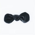 Velvet Hair Bow - Midnight - Posh Puppy Boutique