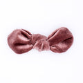 Velvet Hair Bow - Rose Gold - Posh Puppy Boutique