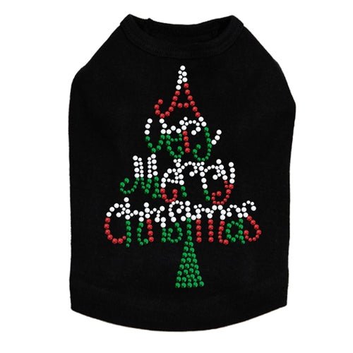 Very Merry Christmas Tree Dog Tank - Many Colors - Posh Puppy Boutique