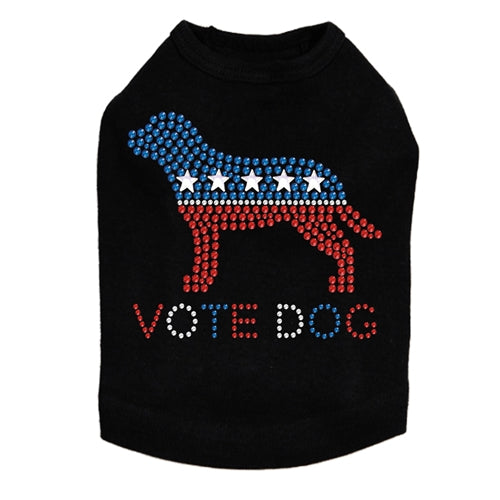 Vote Dog Rhinestone Tank - Many Colors - Posh Puppy Boutique