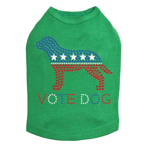 Vote Dog Rhinestone Tank - Many Colors - Posh Puppy Boutique
