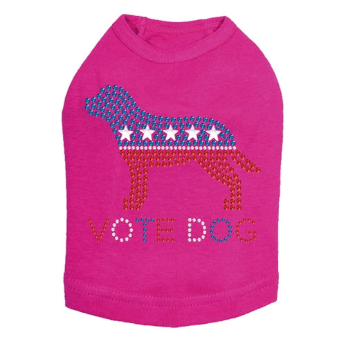 Vote Dog Rhinestone Tank - Many Colors - Posh Puppy Boutique