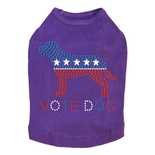 Vote Dog Rhinestone Tank - Many Colors - Posh Puppy Boutique