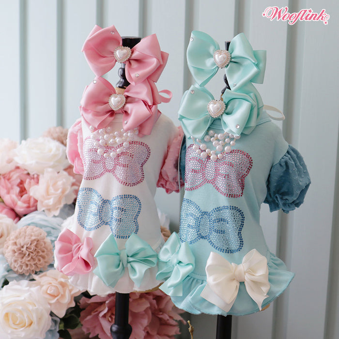 Wooflink Baby Bling Mini Dress in Blue
