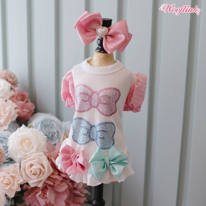 Wooflink Baby Bling Mini Dress in White