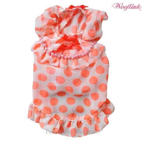 Wooflink Baby Doll 2 Dress- Orange - Posh Puppy Boutique