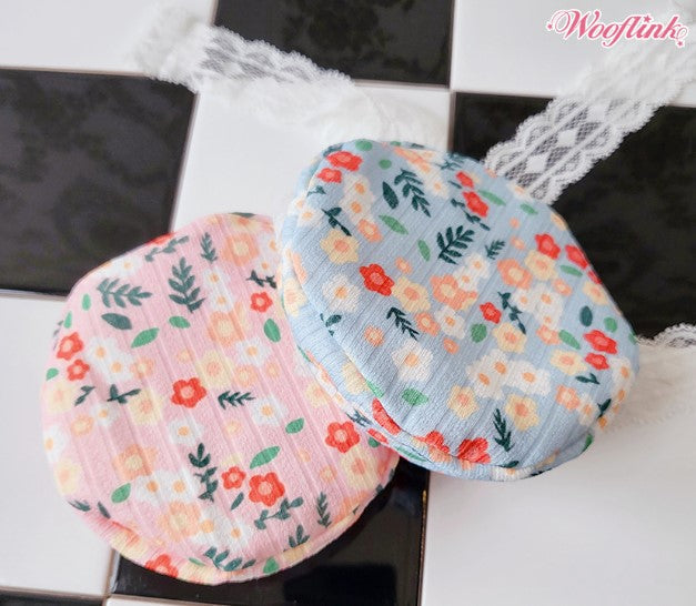 Wooflink Blooming Flowers Beret - Blue