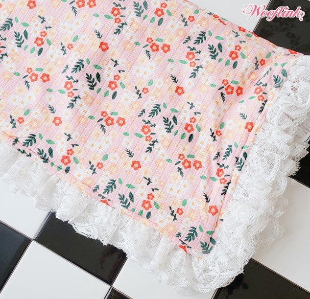 Wooflink Blooming Flowers Blanket - Pink