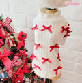 Wooflink Cute Little Bows Turtleneck in White - Posh Puppy Boutique