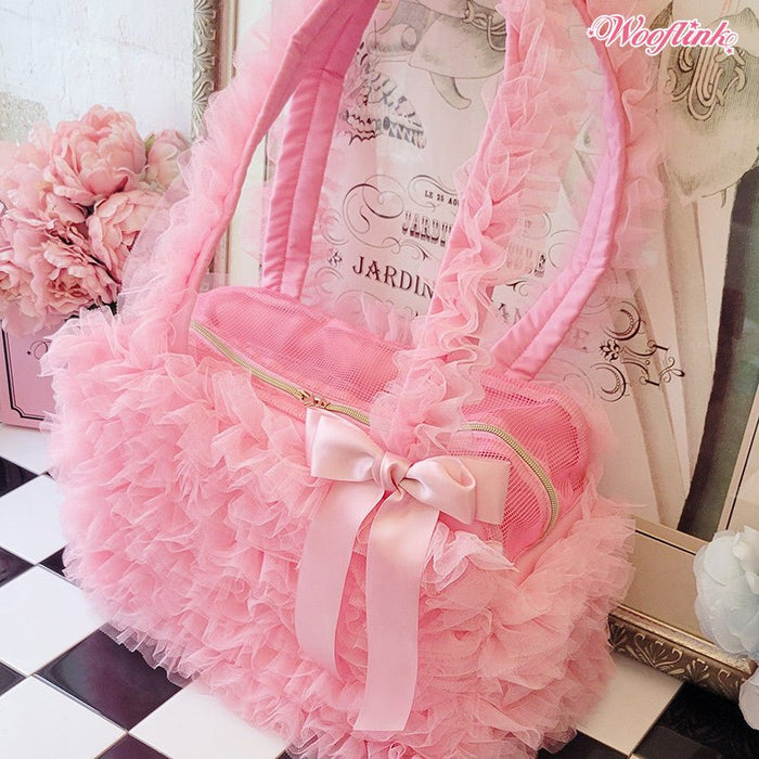 Wooflink Daydream Bag Tulle 2 in Pink - Posh Puppy Boutique