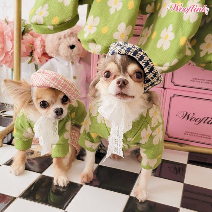 Wooflink Flower Cardigan - Posh Puppy Boutique