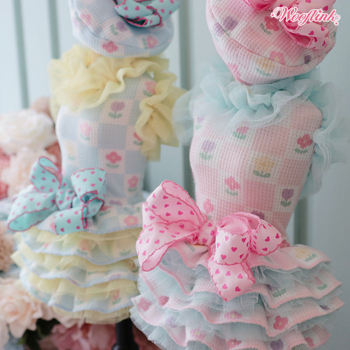 Wooflink Hi Spring Dress in Pink