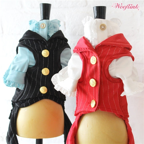 Wooflink Holiday Season Vest - Red - Posh Puppy Boutique