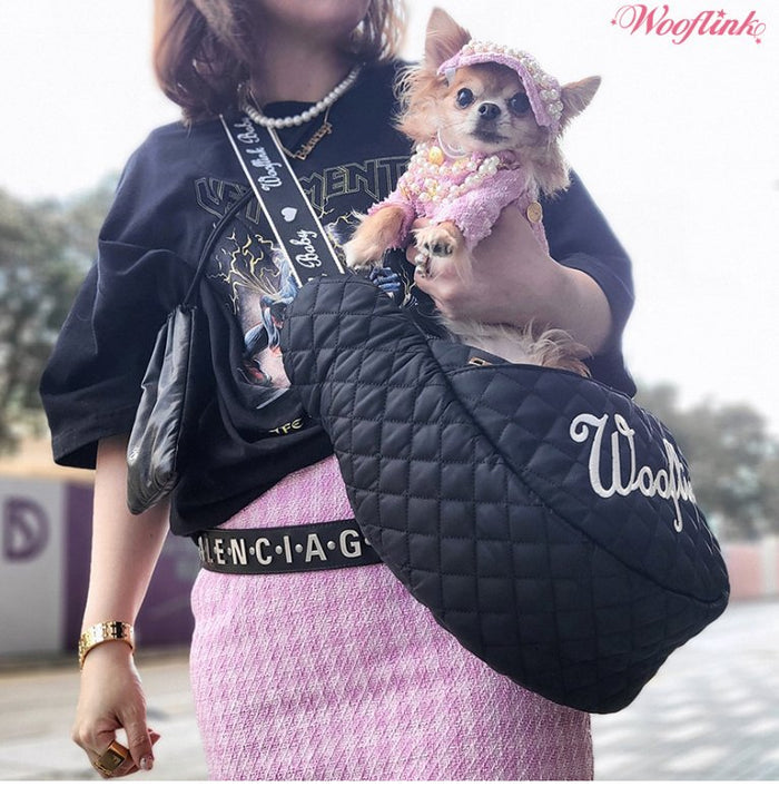 Wooflink Hug Me Bag 2 - Black - Posh Puppy Boutique