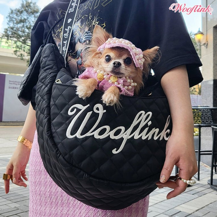 Wooflink Hug Me Bag 2 - Black - Posh Puppy Boutique