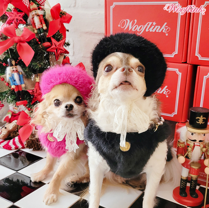 Wooflink Luxe Fur Vest in Pink