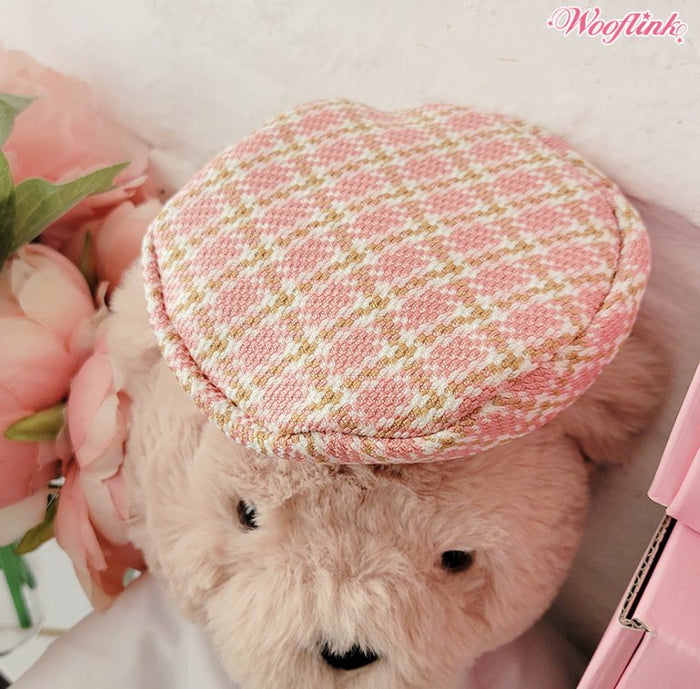 Wooflink Party Season Beret - Pink - Posh Puppy Boutique