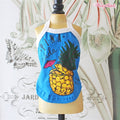 Wooflink Pina Colada Top in Blue - Posh Puppy Boutique