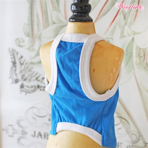 Wooflink Pina Colada Top in Blue - Posh Puppy Boutique